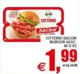 Pewex Citterio bacon burger offerta