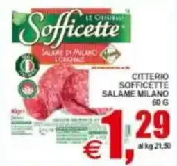 Pewex Citterio sofficette salame milano offerta