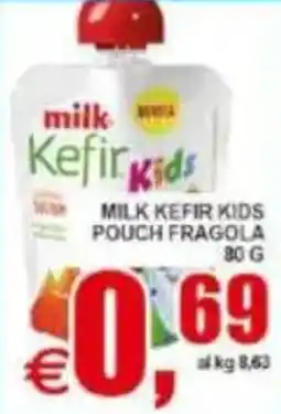 Pewex Milk kefir kids pouch fragola offerta
