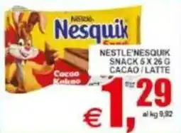 Pewex Nestle' nesquik snack cacao/latte offerta
