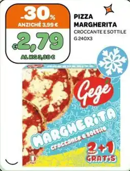 Ekom Gege pizza margherita croccante e sottile offerta
