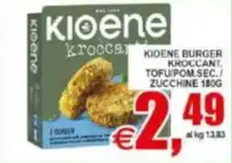 Pewex Kioene burger kroccanti tofupom.sec./ zucchine offerta