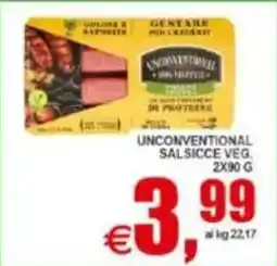 Pewex Unconventional salsicce veg. offerta