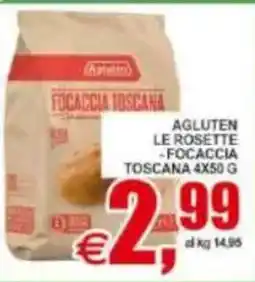 Pewex Agluten le rosette, focaccia toscana offerta