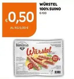 Ekom Бопазза würstel 100% suino offerta