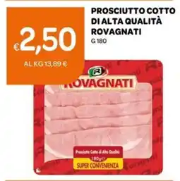 Ekom Prosciutto cotto di alta qualità ROVAGNATI offerta