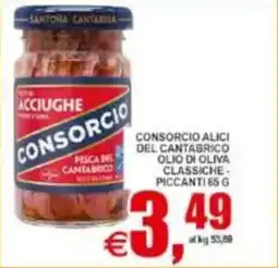 Pewex Consorcio alici del cantabrico olio di oliva classiche piccanti offerta