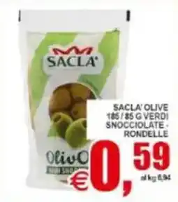 Pewex Sacla olive verdi snocciolate rondelle offerta