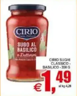Pewex Cirio sughi classico, basilico offerta