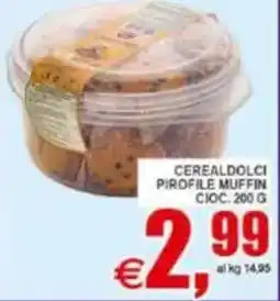 Pewex Cerealdolci pirofile muffin cioc. offerta