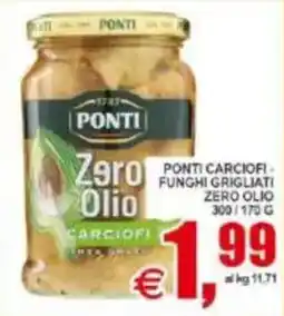 Pewex Ponti carciofi funghi grigliati zero olio offerta