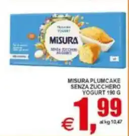 Pewex Misura plumcake senza zucchero yogurt offerta