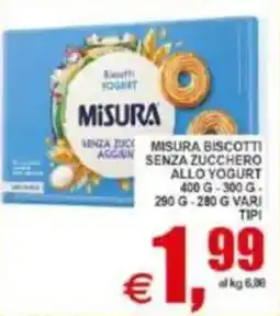 Pewex Misura biscotti senza zucchero allo yogurt offerta