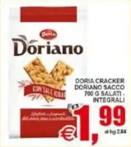 Pewex Doria cracker doriano sacco salati integrali offerta