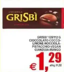 Pewex Grisbì cioccolato, cocco limone nocciola offerta