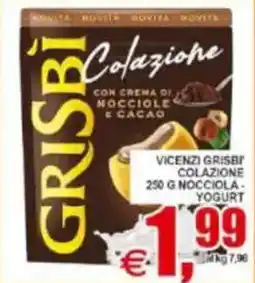 Pewex Vicenzi grisbi colazione nocciola, yogurt offerta