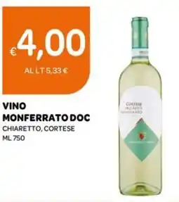 Ekom Vino monferrato doc chiaretto, cortese offerta