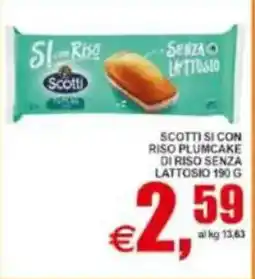 Pewex Scotti si con riso plumcake di riso senza lattosio offerta
