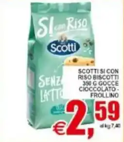Pewex Scotti si con riso biscotti gocce cioccolato frollino offerta