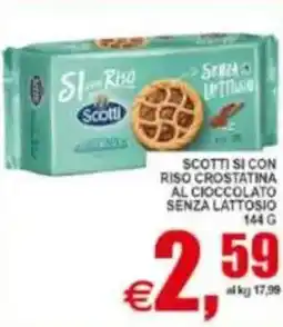 Pewex Scotti si con riso crostatina al cioccolato senza lattosio offerta