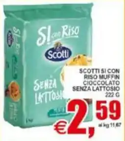 Pewex Scotti si con riso muffin cioccolato senza lattosio offerta