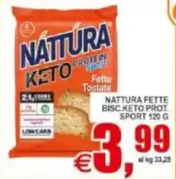 Pewex Nattura fette bisc keto prot. sport offerta