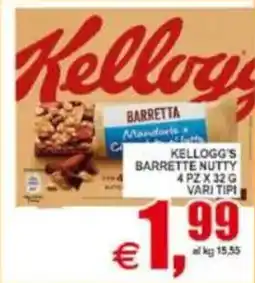 Pewex Kellogg's barrette nutty offerta
