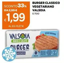 Ekom Burger classico vegetariano VALSOIA offerta