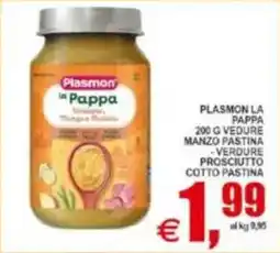 Pewex Plasmon la pappa vedure manzo pastina offerta
