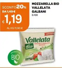 Ekom Mozzarella bio vallelata GALBANI offerta