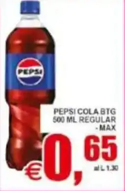 Pewex Pepsi cola btg, regular, max offerta