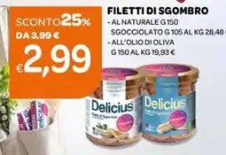 Ekom Delicius filetti di sgombro offerta