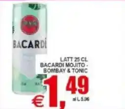 Pewex Latt bacardi mojito, bombay & tonic offerta