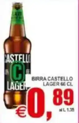 Pewex Birra castello lager offerta