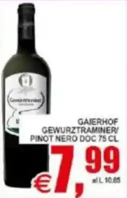 Pewex Gaierhof gewurztraminer/ pinot nero doc offerta