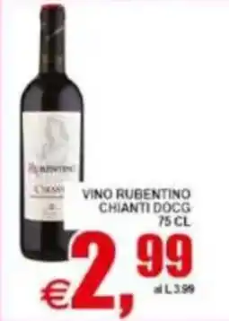 Pewex Vino rubentino chianti docg offerta