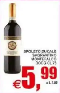 Pewex Spoleto ducale sagrantino montefalco docg offerta