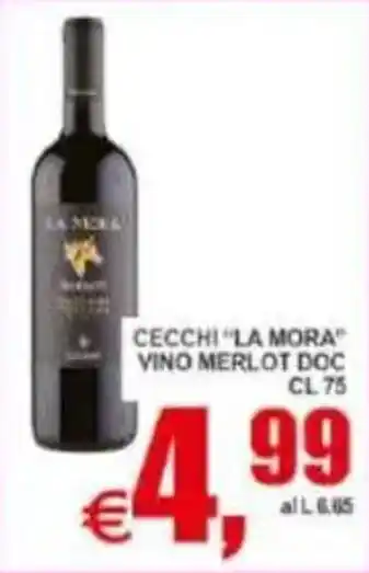 Pewex Cecchi la mora vino merlot doc offerta