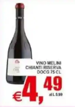 Pewex Vino melini chianti riserva docg offerta