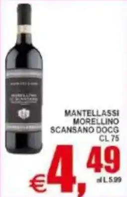 Pewex Mantellassi morellino scansano docg offerta