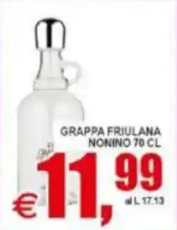 Pewex Grappa friulana nonino offerta