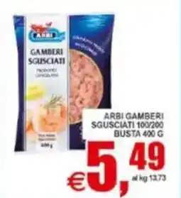 Pewex Arbi gamberi sgusciati 100/200 offerta