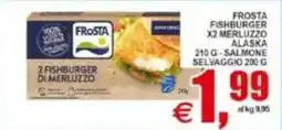 Pewex Frosta fishburger x2 merluzzo alaska, salmone selvaggio offerta