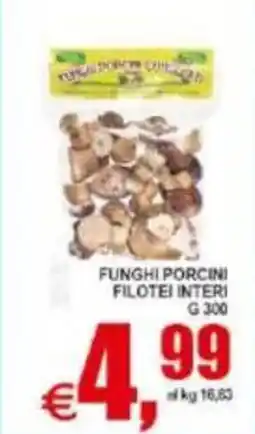 Pewex Funghi porcini filotei interi offerta