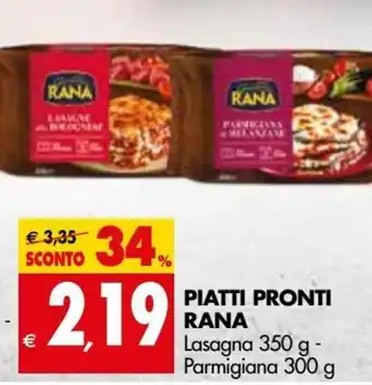 Tigros Rana Piatti Pronti 300g-350g offerta