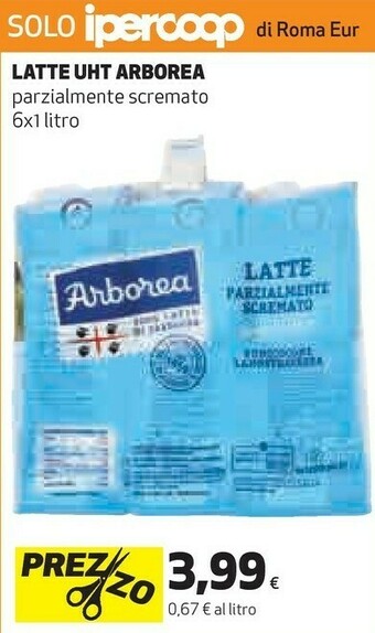 Ipercoop Latte parzialmente scremato offerta