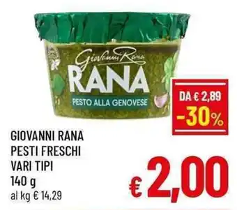 A&O Giovanni rana pesti freschi offerta