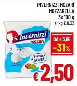 A&O Invernizzi mozarì mozzarella offerta