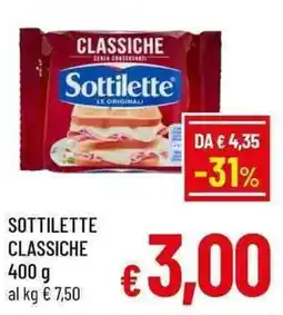 A&O Sottilette classiche offerta