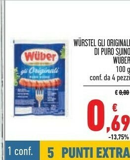 Conad Wurstel offerta
